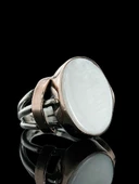 Doğal Sedef Taşlı Özel Üretim 925 Gümüş Yüzük thumbnail 3