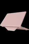 HarmonyAura Macbook Air 15 2024 Macbook Deri Kapak - Pembe thumbnail 1