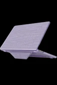 HarmonyAura Macbook Pro 13 2020 Macbook Kumaş Kapak - Mor thumbnail 1