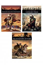 TARİHİ KARAKTERLER ÇİZGİ ROMAN 3 KİTAP SET (KANUNİ-CENGİZ HAN-SELAHADDİN) - 1
