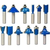 Topshop 03039 8 mm 12 Parça Ahşap Freze Uç Seti thumbnail 12