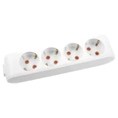 Viko Multi-Led Dörtü Priz Topraklı Çocuk Korumalı Klemensli-Beyaz thumbnail 2