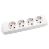 Viko Multi-Led Dörtü Priz Topraklı Çocuk Korumalı Klemensli-Beyaz thumbnail 1