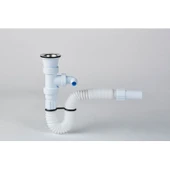 Japar Çatallı Lavabo Sifonu 32 mm thumbnail 2