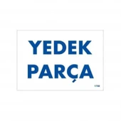 Yedek Parça Uyarı Levhası 17,5x25 KOD:1788 thumbnail 2