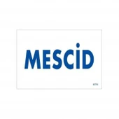 Mescid Uyarı Levhası 17,5x25 KOD:1771 thumbnail 3