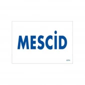 Mescid Uyarı Levhası 17,5x25 KOD:1771 thumbnail 1