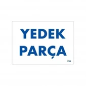 Yedek Parça Uyarı Levhası 17,5x25 KOD:1788 thumbnail 1
