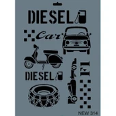 Rich New Seri N-314 Stencil 35x25 cm thumbnail 1