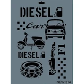 Rich New Seri N-314 Stencil 35x25 cm thumbnail 2