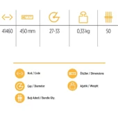 YKS 41460 Keser Sapı 45 cm thumbnail 4