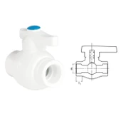 Ege Yıldız PPRC 40 mm Küresel Vana Gri thumbnail 1