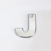 Cemax J Harfi  3,75 cm Krom Yapışkanlı thumbnail 1