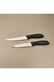 MATMEL Kitchen Vakumlu 2'li Çok Amaçlı Bıçak Seti - Siyah thumbnail 2
