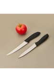 MATMEL Kitchen Vakumlu 2'li Çok Amaçlı Bıçak Seti - Siyah thumbnail 3
