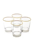 MATMEL Pure Altın Yaldızlı 4'lü Su Bardağı Seti - 270 ml thumbnail 2