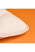 MATMEL Soft Palm Breeze İnce Çizgili Sandalye Minderi - Ekru / Bej - 43x43 cm thumbnail 3