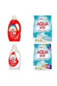 ETİ MADEN Aquabor 6 Kg Renkliler + 6 Kg Beyazlar İçin +Boron Sıvı Deterjan Renkli Ve Beyazlar İçin 52 Yıkama thumbnail 1