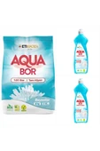 Aquabor DOĞAL MİNERALLİ BEYAZLAR İÇİN ÇAMAŞIR DETERJANI 6 KG + 2 ADET ELDE YIKAMA BULAŞIK DETERJAN thumbnail 1