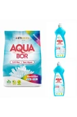 Aquabor DOĞAL MİNERALLİ RENKLİLER İÇİN ÇAMAŞIR DETERJANI 6 KG + 2ADET ELDE YIKAMA BULAŞIK DETERJAN thumbnail 1