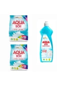 Aquabor AQUBOR ÇAMAŞIR DETERJANI RENKLİLER İÇİN 80 YIKAMA 12 KG+ BULAŞIK DETERJANI 650 ML thumbnail 1