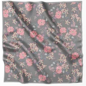 Belli Saf İpek Eşarp 4210(T) 83 Gri thumbnail 3