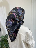 Belli Saf İpek Eşarp 4210D (T)-88 SİYAH thumbnail 4