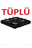 KÜÇÜKHOME 4 Gözlü Ocak Lpg Uyumlu Ocak Tüplü Ocak Tezgah Üstü Gazlı Ocak thumbnail 3