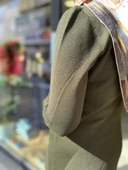 Nuss 1423 Polo Yaka Desenli Triko Elbise Zümrüt thumbnail 2