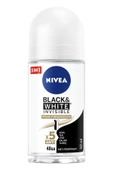 Nivea Kadın Roll On Deodorant Black&white Ipeksi Pürüzsüzlük 50ml,48 Saat Anti-perspirant Koruma thumbnail 2