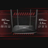 Mercusys AC12G, AC1200 Mbps Gigabit Portlu Kablosuz Dual-Band Router thumbnail 4