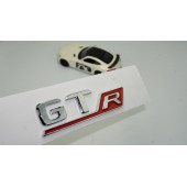 DK Benz GT R Krom Kırmızı Abs 3m 3d Bagaj Logo Amblem - 1