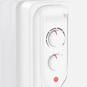 1500W Termostatlı 7 Dilim Yağlı Radyatör – Sessiz ve Etkili Isıtma Çözümü / Beyaz thumbnail 4