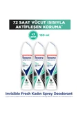 Rexona Kadın Sprey Deodorant Invisible Fresh Deep 72 Saat Kesintisiz Üstün Koruma 150 ml x3 thumbnail 1