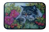 Giz Home Catsline Kedi Tuvalet Kum Paspası 40X60 Çiçekli Kedi - 2