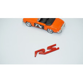 DK Tuning RS Bagaj 3M Kırmızı Metal Logo Arma Dacia İle Uyumlu - 2