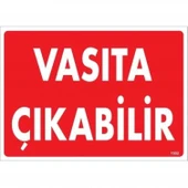 Vasıta Çıkabilir Uyarı Levhası 25x35 KOD:1552 thumbnail 3