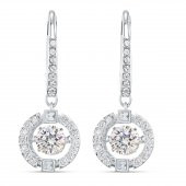 5504652 Swarovski Küpe Sparkling Dc-Pe Drop Czwh-Cry-Rhs 2.0 - 1
