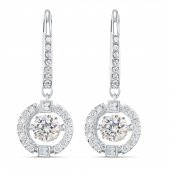 5504652 Swarovski Küpe Sparkling Dc-Pe Drop Czwh-Cry-Rhs 2.0 - 2