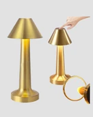 Kablosuz LED Masa Lambası 1800mAh 3 Renk Aydınlatma Dokunmatik thumbnail 5