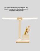 Kısılabilir LED Masa Lambası – Kalemlik ve Telefon Standlı, Göz Yormayan Işık thumbnail 5
