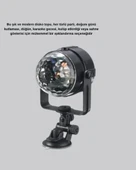 Ritme Duyarlı LED Disko Topu – Renkli Işık Gösterili Parti Lambası thumbnail 5