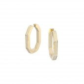 5618304 Swarovski Küpe Dextera:Pe Hoop Oct L /Gos - 1