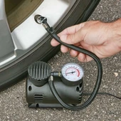 BUFFER® 300 PSI Güçlü Taşınabilir Hava Kompresörü–Araba, Motosiklet, Bisiklet ve Top Şişirme İçin Elektrikli Fişli Çakmaklıklı Lastik Şişirme Pompası thumbnail 2