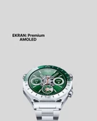 Amoled Smartwatch Harita Modlu Bluetooth Aramalı 3 Değiştirilebilir Kayışlı thumbnail 4