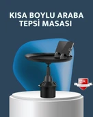 Araç İçi 360° Ayarlanabilir Bardaklık Tepsisi Geniş Yüzeyli ve Telefon Standlı thumbnail 1