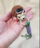 Anahtarlık Çanta Süsü Sevimli Kirpi Oynar Eklem Hareketli Oyuncak Yılbaşı Doğum Günü Hediye thumbnail 6