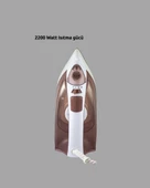 Buharlı Ütü 2200W Kireç Önleyici Self Clean Damlatmaz Kahverengi thumbnail 3