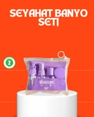 5 Parça Seyahat Kişisel Bakım Seti Şişe Sprey Krem Kutulu thumbnail 1