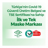 Evony Elastik Kulaklı Çocuk Kids Maske 160 Adet - 4